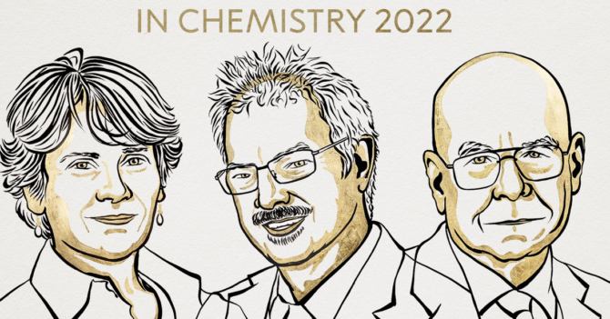 Назвали переможців Нобелівської премії з хімії 2022 року